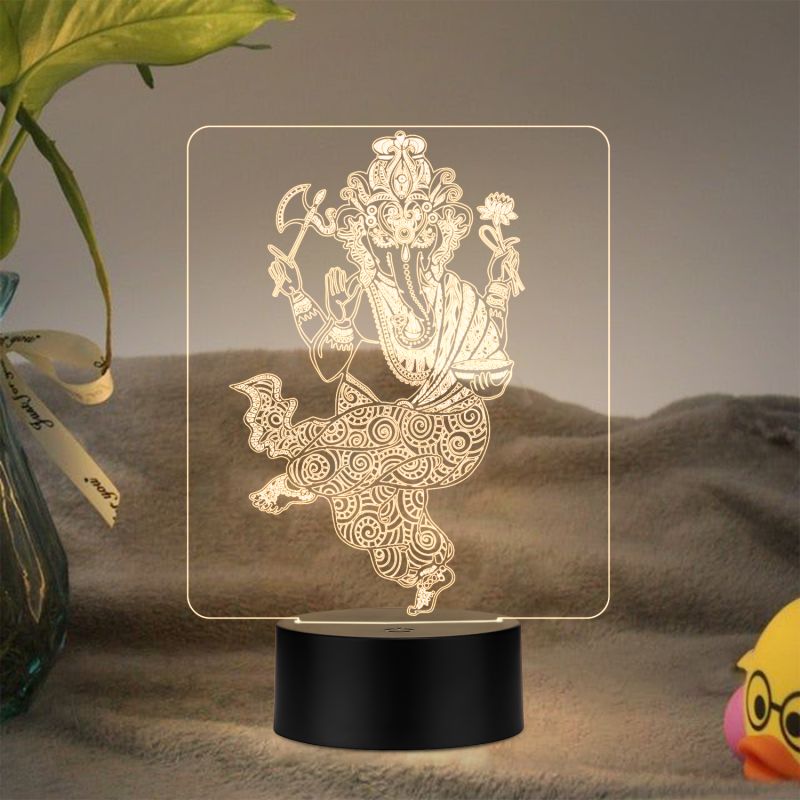 Ganesh Ji Design Night Lamp